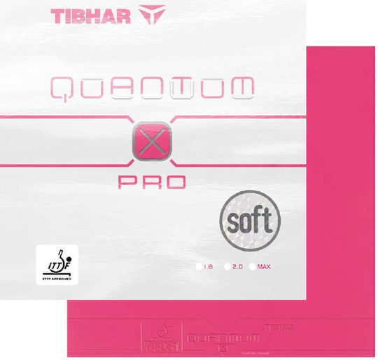 Tibhar Quantum X Pro Λάστιχο Ρακέτας Ping Pong σε Ροζ χρώμα 81401