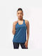 Squatwolf Women's Athletic Blouse Sleeveless Blue
