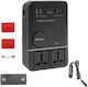 Invertor Auto 200W pentru Convertirea 12V DC în 220V AC cu 4xUSB