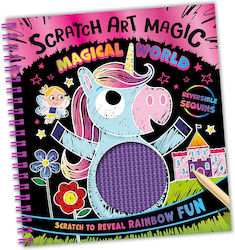 Anti-Stress Colouring Book Art Sequins Magical World
