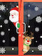 Christmas for Window with Design Άγιου Βασίλη and Τάρανδους
