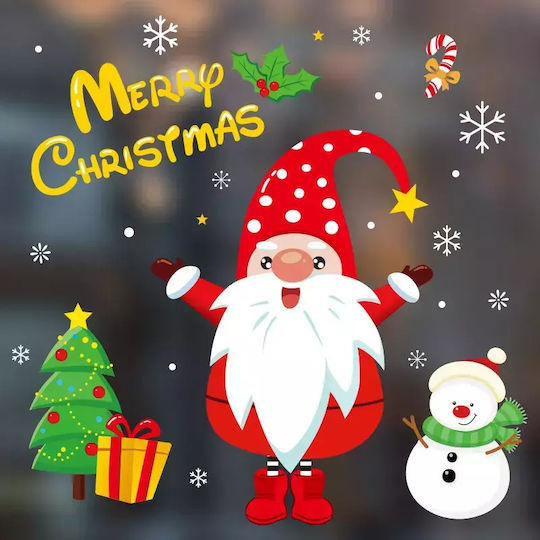 Christmas for Window with Design Άγιου Βασίλη