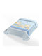 Belpla Blanket Spanish Cot Ster 663 Velvet Blue Blue 110x140cm