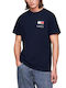 Tommy Hilfiger Essential Flag Herren Kurzarmshirt BLUE