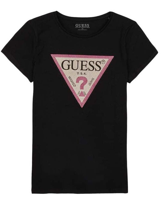 Guess Παιδικό T-shirt Μαύρο