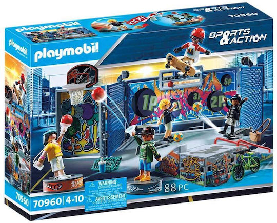Playmobil Спорт и екшън Street Sports Park за 4-10 години