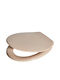 Homefit Toilettensitz Kunststoff 38x43cm Beiges