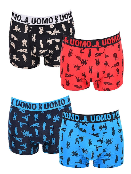 Uomo Ανδρικά Μποξεράκια multicolour 4Pack