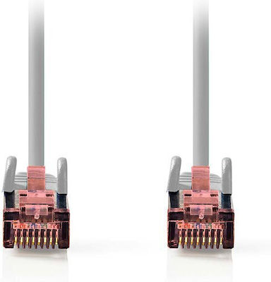 Nedis S/FTP Cat.6 Καλώδιο Δικτύου Ethernet 0.5m Γκρι