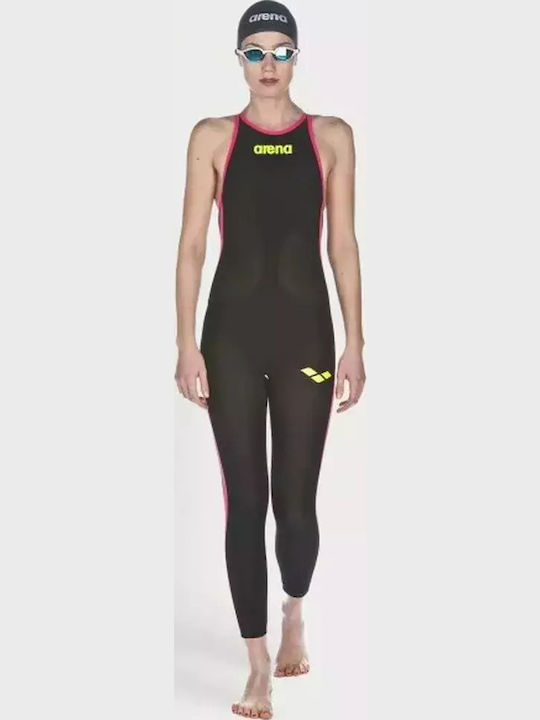 Arena Powerskin R-evo+ Open Water Γυναικείο Αγωνιστικό Ολόσωμο Μαγιό Κολύμβησης Μαύρο