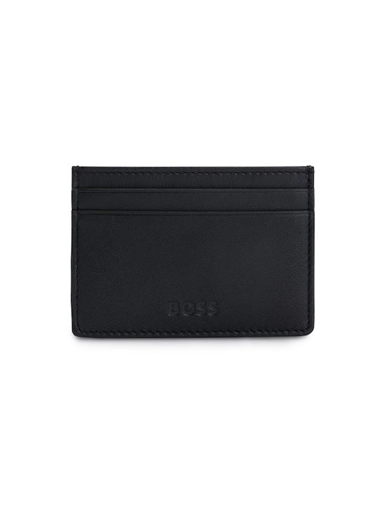 Hugo Boss Men's Leather Card Wallet Black