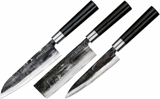 Samura Super 5 Knife Set from Stainless Steel 18.2cm 3pcs