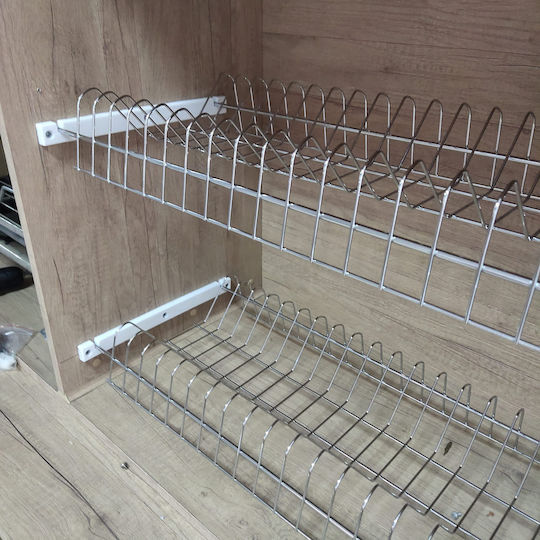 Geman Rack De Vase De Cabinet În Culoare Argintie