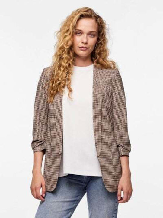 Pieces Women's Blazer Brown