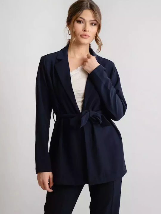 Rut & Circle Women's Blazer navy blue