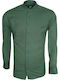 Long-sleeved Cotton Shirt Green
