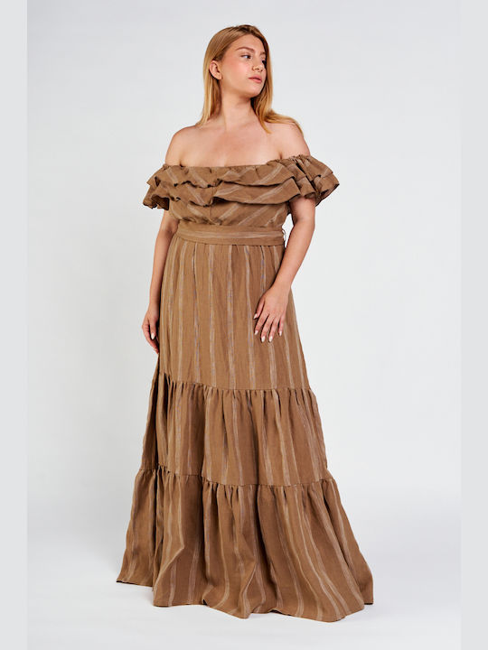 Maxi Φόρεμα Khaki