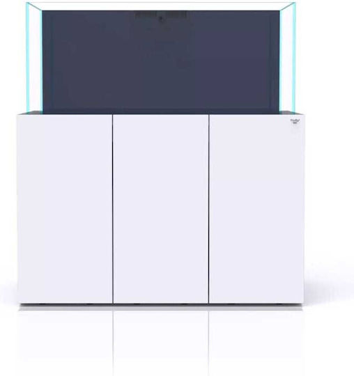 Nyos Fish Aquarium Capacity 378lt with 125x55x55cm White