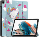 Techsuit Foldpro Flip Cover Albastru deschis (Galaxy Tab A9 8.7) KF2317034