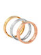 Akzent Set Rings made of Steel Gold Plated
