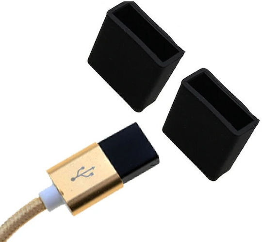 Port Blocker Soft Plastic USB Port Cover (2pcs) Green