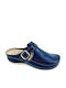 Vesna Women's Leather Anatomic Clogs Blue