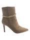 Plato Damen Knöchelstiefel Beige