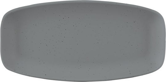Servewell Teller Untiefe aus Melamin Gray mit Durchmesser 24cm 9Stück