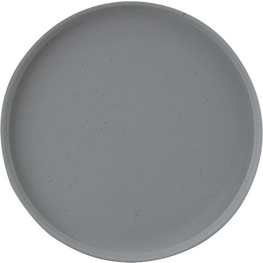 Servewell Teller Untiefe aus Melamin Gray mit Durchmesser 28cm 6Stück