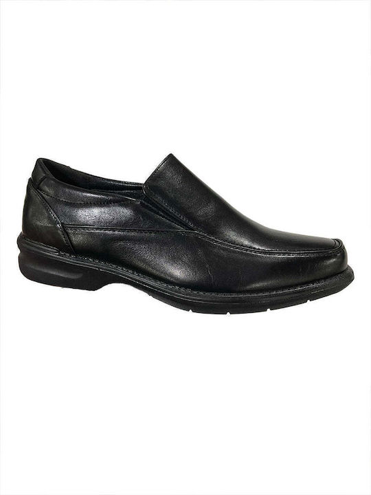 Ustyle Men's Synthetic Leather Moccasins Black