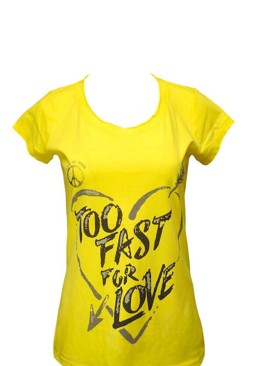 Bodymove Women's Athletic T-shirt Yellow