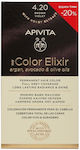 Apivita My Color Elixir Set Hair Dye no Ammonia 4.20 Brown Violet 125ml