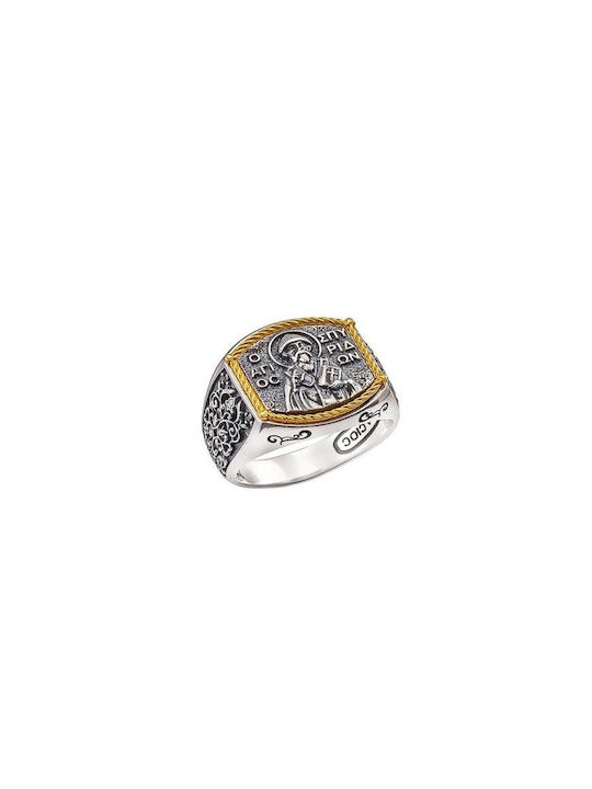 Paraxenies Women's Ring from Silver Gold Plated