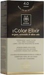 Apivita My Color Elixir Σετ Βαφή Μαλλιών Χωρίς Αμμωνία 4.0 Φυσικό Καστανό 125ml