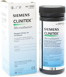 Siemens Microalbumin 2 Ταινίες Μέτρησης Ούρων 25τμχ