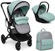Beboulino Aveiro Бебешка количка 3 в 1 Grey Mint
