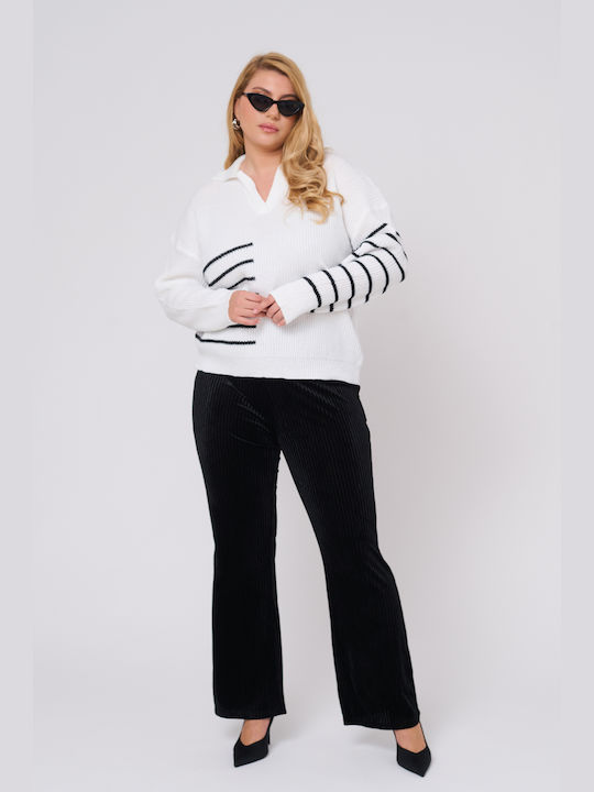 Women's Fabric Trousers Black