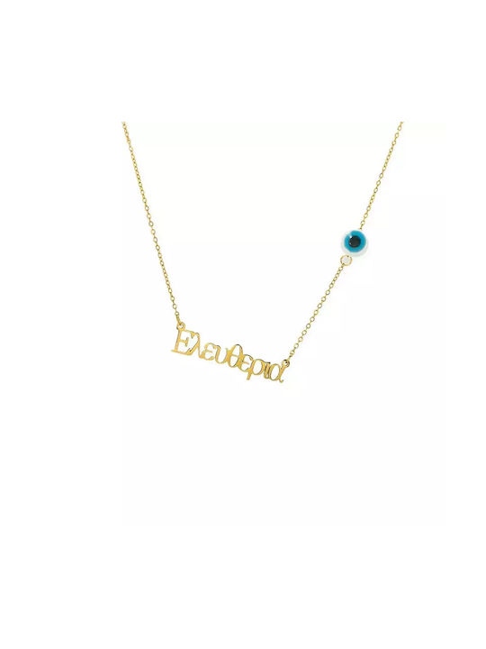 Necklace Name Gold Plated