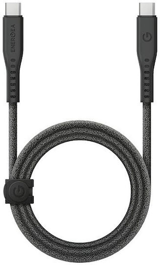 Energea USB 2.0 Kabel USB-C männlich - USB-C 240W PD Schwarz 1,5m