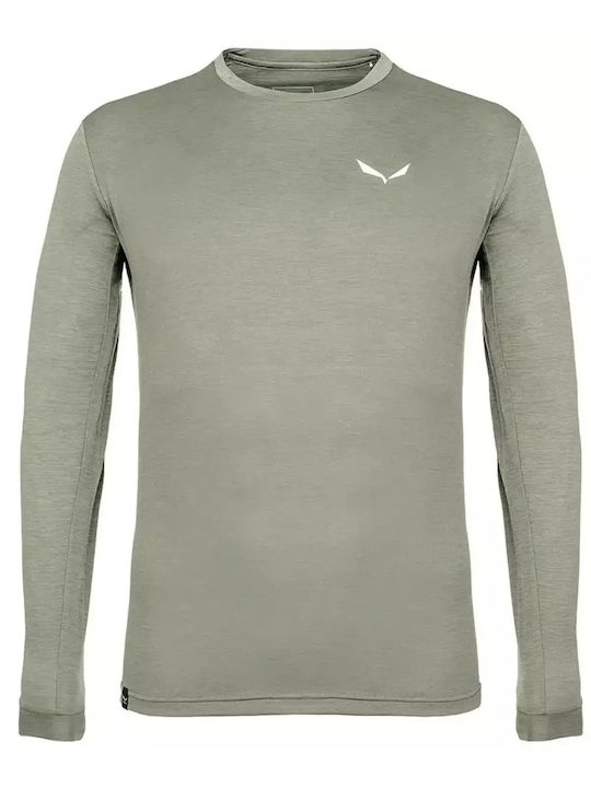 Salewa Men's Long Sleeve Sweater Gray