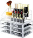 Organizator Cosmetice Cu 6 Sertare Transparent 2 Bucăți