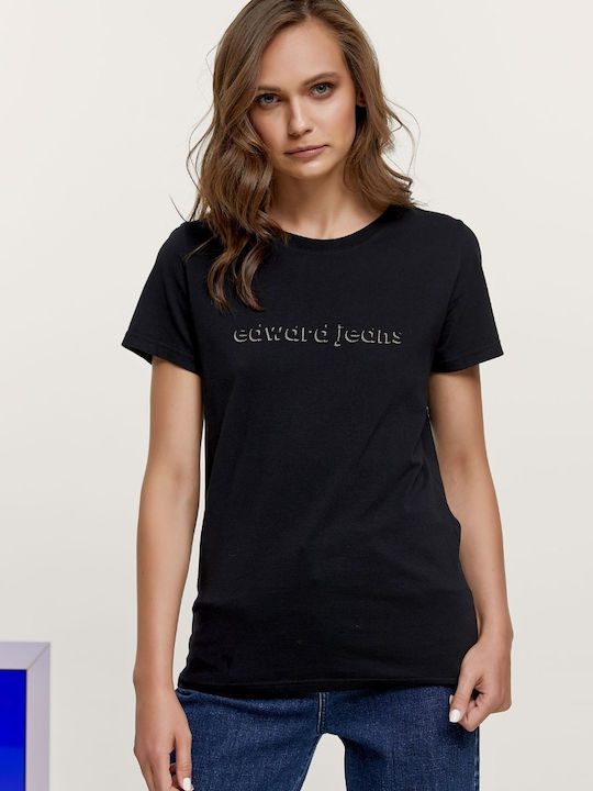 Edward Jeans Women's T-shirt Black