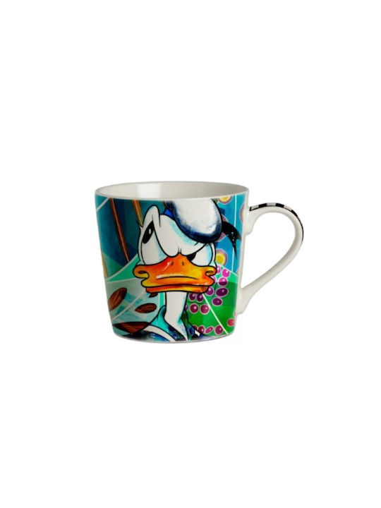 Egan Italy Donald Duck Cană din Porțelan Multicoloră 430ml