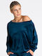 Figl Damen Bluse Langärmelig Blue