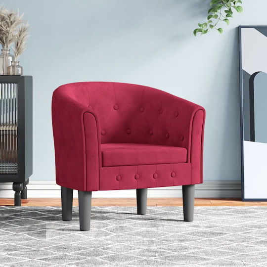 Armchair 70x56x68cm Bordeaux Armchair 70x56x68cm Bordeaux