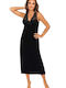 Donna Winter Women's Nightdress Black