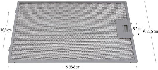 Metallic Vent Hoods Filter Type Bosch 26.5 x 38.8 cm