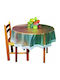 Sidirela Tablecloth with Lace Transparent 152x152cm