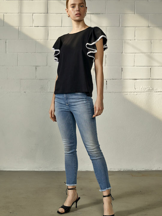 Edward Jeans Γυναικείο Jean Παντελόνι σε Skinny Εφαρμογή