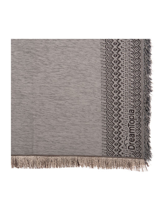 Freebox Dreamtopia Armchair Throw Chenille 245x170cm Gray